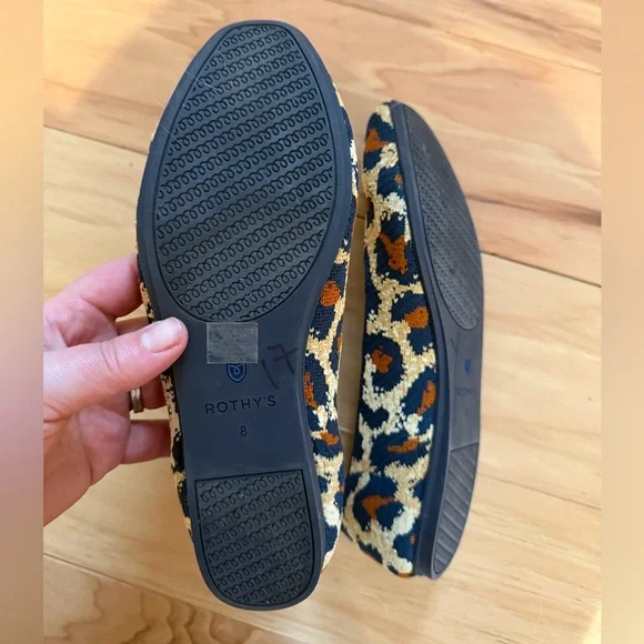 Rothy's Women's Flats - Round Toe Retired Adorable Leopard Print size 8 - Picture 4 of 10
